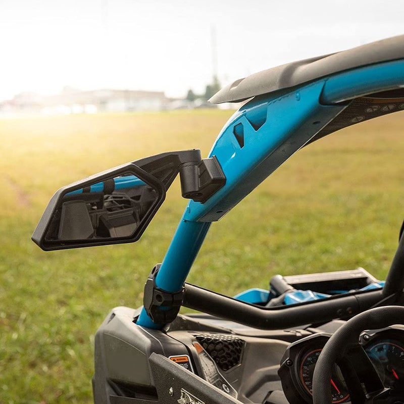A & UTV PRO X3 Side Mirrors, A & UTV PRO Adjustable Rear View Mirrors for Can am Maverick X3 XRS XDS Max Turbo R RR 2017-2025, Breakaway Clear Rearview Accessories for Side by Side, Replace OEM #715002898 - Image 2